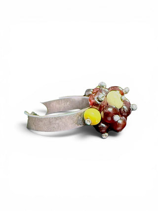 SS Stone Bead Ring