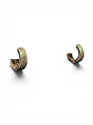 SS Marcasite Hoop Earrings