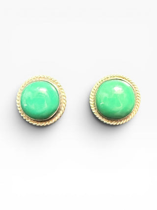 SS Twist Post Stone Earrings