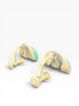 SS Twist Post Stone Earrings