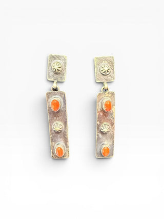 SS Coral Dangle Post earrings