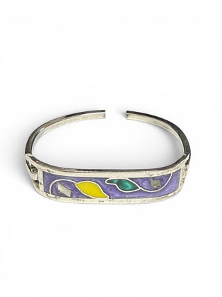 SS Inlay Cuff Bracelet