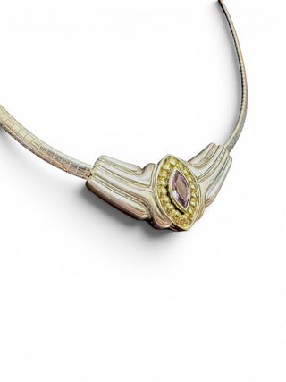 SS 14k Choker Necklace