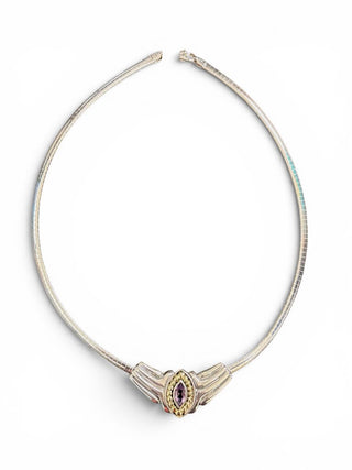 SS 14k Choker Necklace