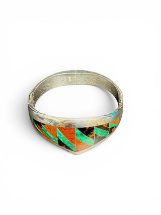 SS 950 Inlay Cuff Bracelet