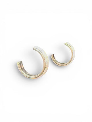 SS Opal Hoop Earrings