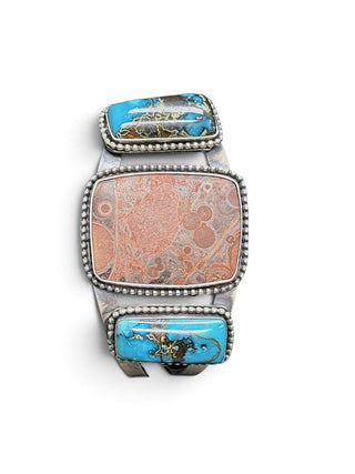 Sterling Turquoise Jasper Cuff