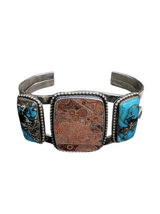Sterling Turquoise Jasper Cuff