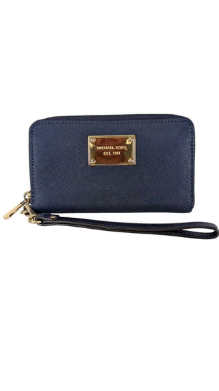 Saffiano Leather Zip Around