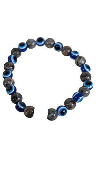 Stretch Stone Evil Eye Bracelet