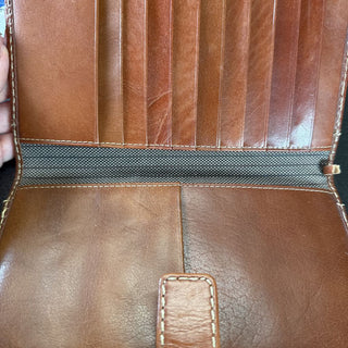 Leather passport/credit card holder