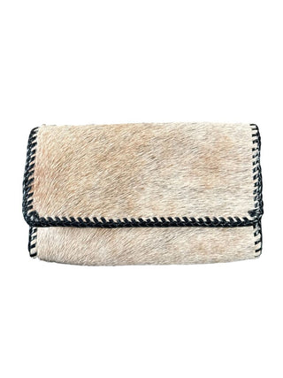 Whipstiched cowhide leather lined