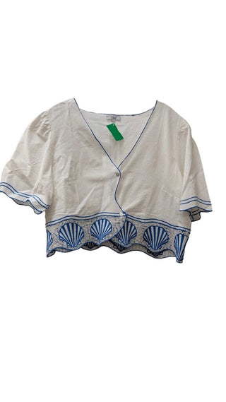 Linen Embroidered Short Sleeev