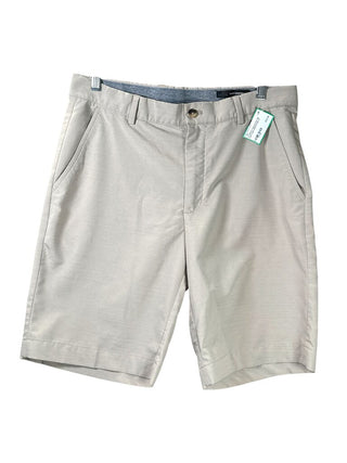 Zip front nylon shorts