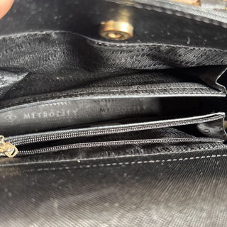 Saffiano leather 2 way shoulder/mini tote