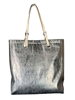 Metallic Monogram Tote