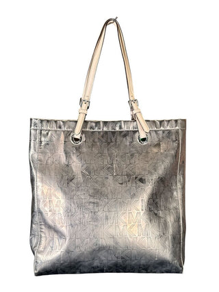 Metallic Monogram Tote