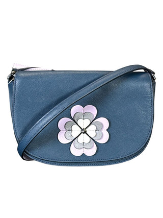 Saffiano Leather Flap Crossbody