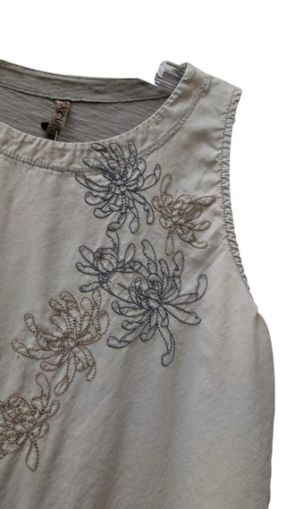 embroidered Sleeveless