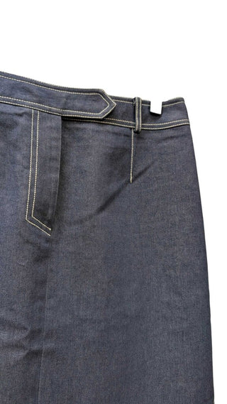 Contrast Stitch Denim Pencil