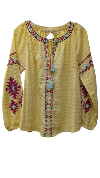 embroidered long sleeve