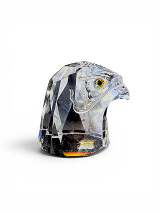 Crystal Eagle Head Paperweight