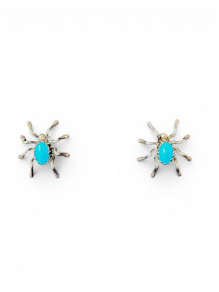 Sterling Turquoise Spider Earrings