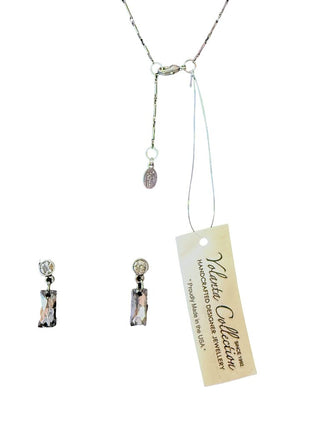 NWT Crystal Necklace and Earring Set