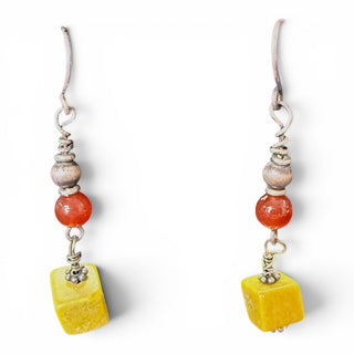 Sterling Stone Dangle Earrings