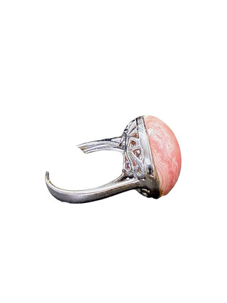 Sterling Rhodochrosite Ring