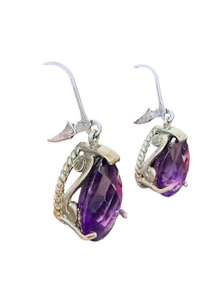 Sterling Amethyst Earrings