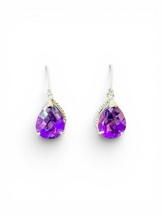 Sterling Amethyst Earrings