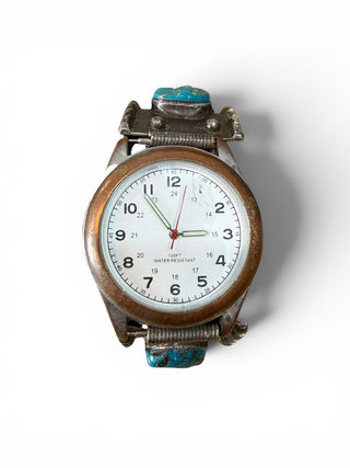 Vintage Sterling Turquoise Watch Band