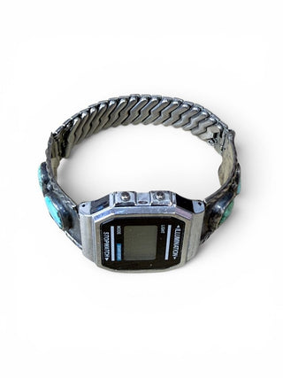Vintage Sterling Turquoise Watch Band