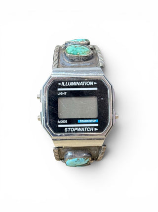Vintage Sterling Turquoise Watch Band