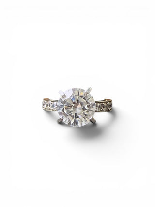 14K White Gold CZ Ring