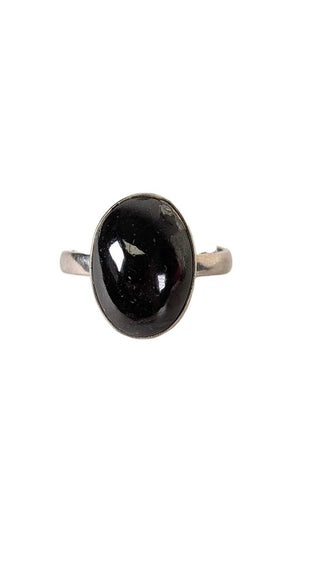 SS Oval Stone Ring