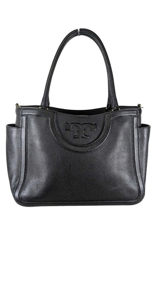 Serif T Satchel Pebbled Leather