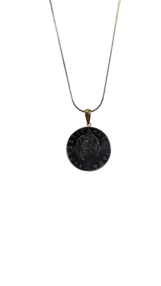 SS Vintage Italian Coin Necklace