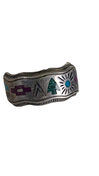 SS Inlay Storyteller Band Ring