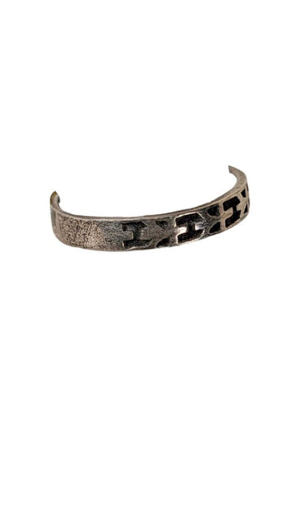 SS Etched Band Ring