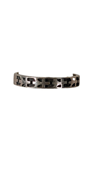 SS Etched Band Ring