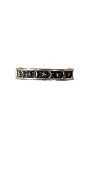 SS Etched Band Ring