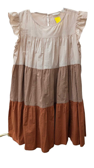 Sleeveless Tri Color Ombre Ruffles
