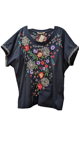 Short Sleeve Embroidered Tee