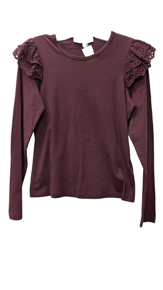 L/S Eyelet Ruffle