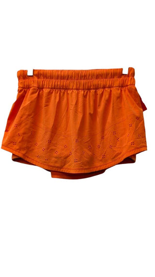 Perforated Detail Skirt Skort