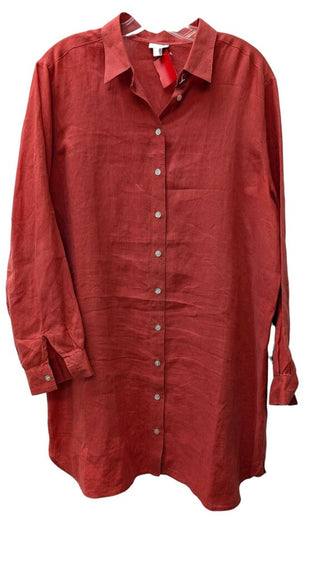 Long Sleeve Button Up Tunic