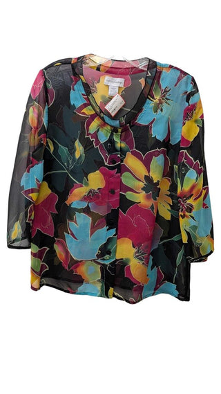 Short Sleeve Floral Button Up