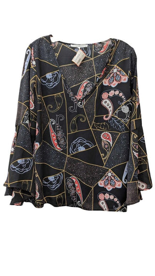 Print Long Sleeve Blouse